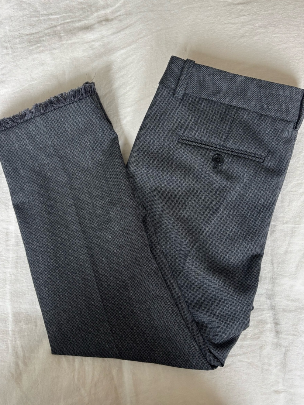 ZADIG & VOLTAIRE Cropped Pant w/ Fringe Hem, Size 36, Excellent Condition